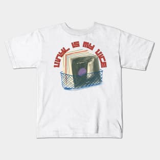 Vinyl is my vice Kids T-Shirt